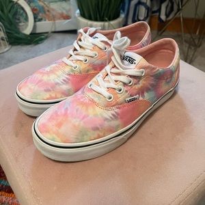 Van's Doheny (Tie-Dye) Salmon/White - Women's